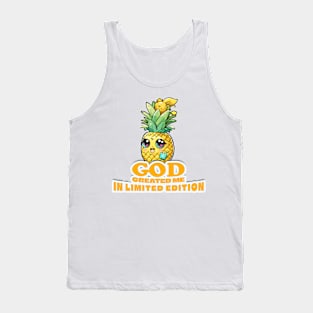 funny cute ananas themed graphic design ironpalette Tank Top